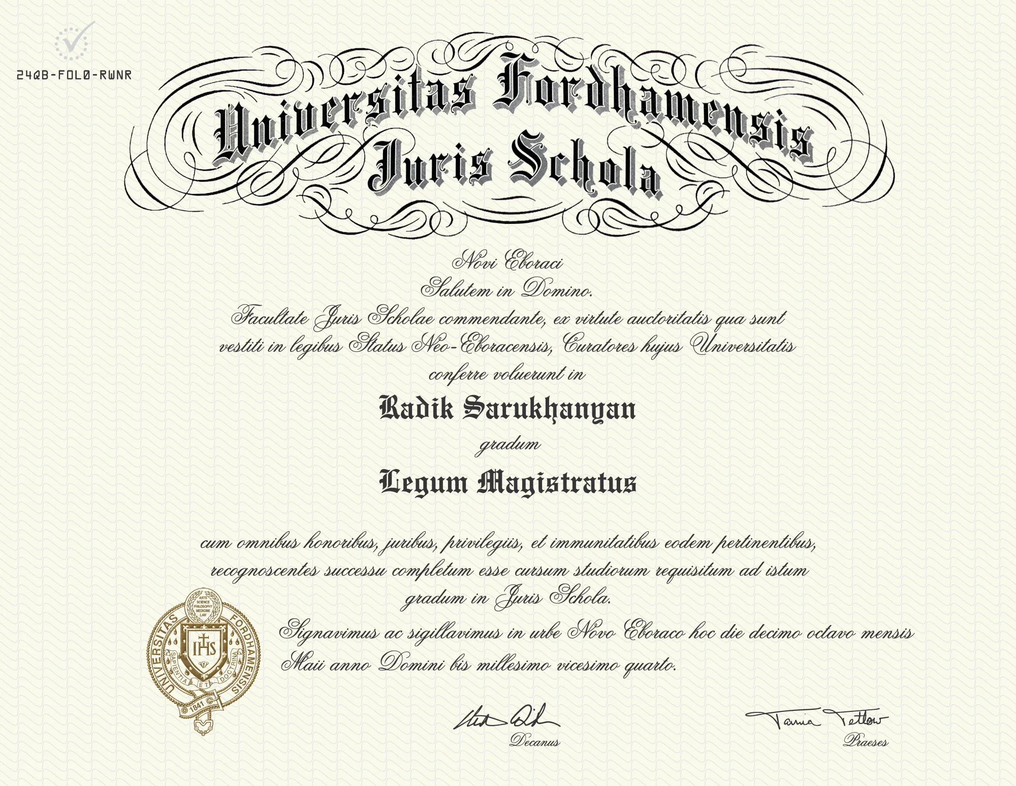 Fordham University School of Law
